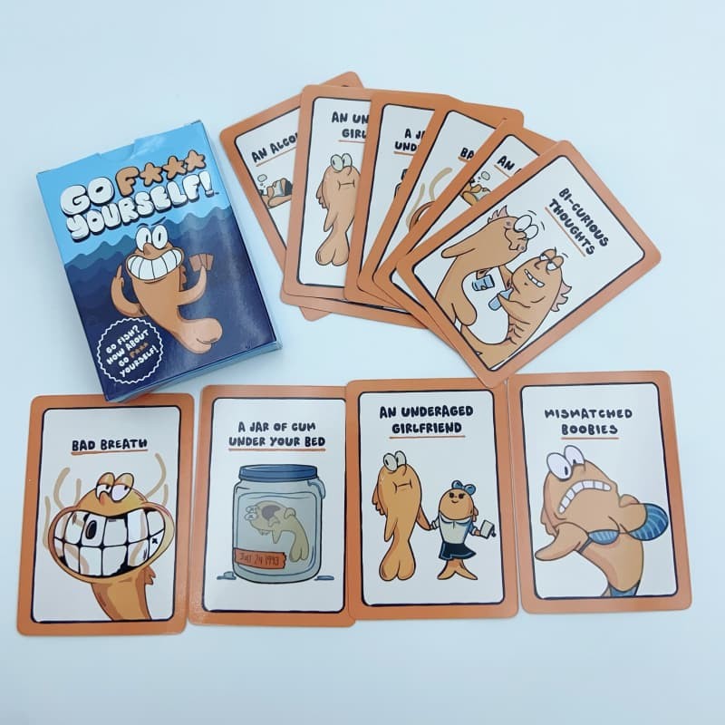 Go F**K Yourself Card Game, Adult Go Fish with Hilarious Humor