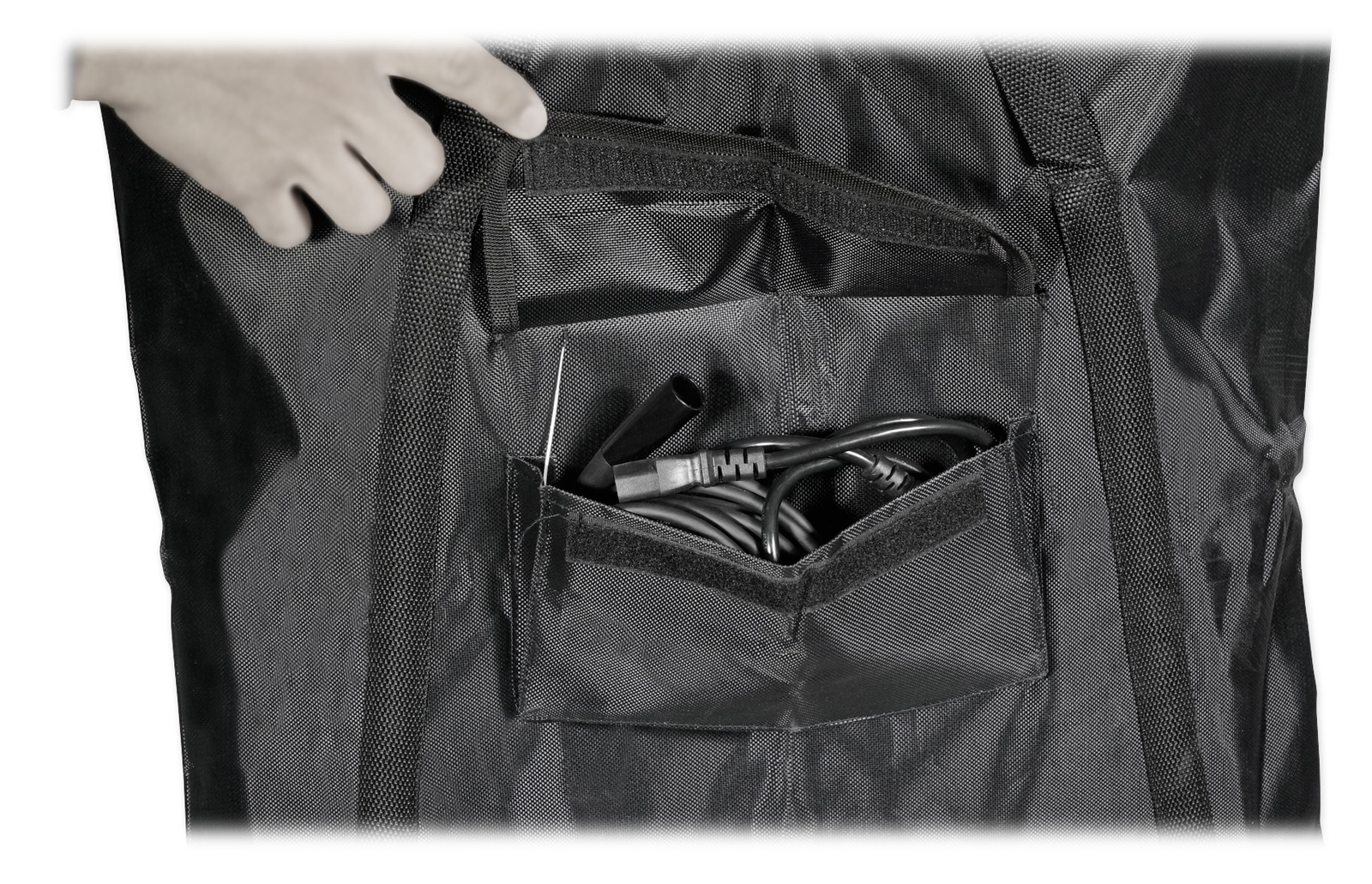 (1) Rockville RTP32W Totem Moving Head Light Stand+Black+White Scrims+Carry Bags