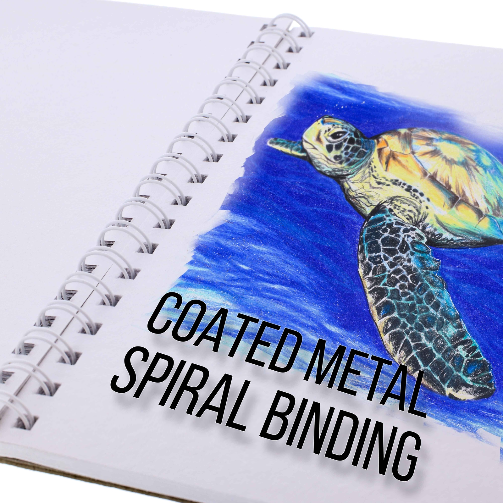 11" x 14" Heavy-Weight Paper Spiral Bound Sketch Pad 90lbs 30-Sheets (Pack of 2)