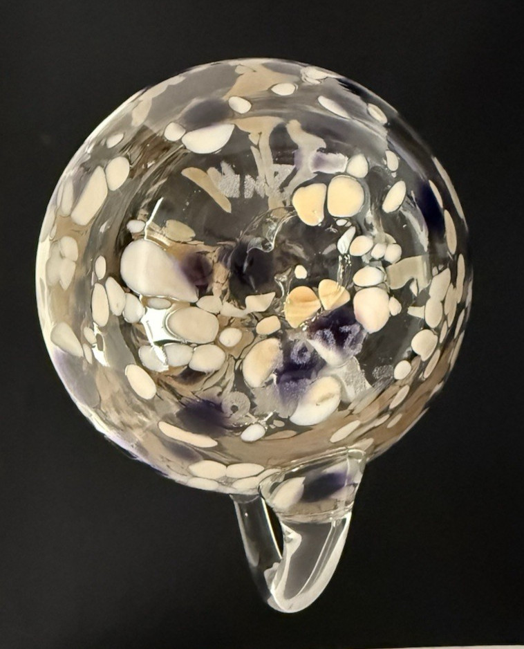 Blenko Glass Cat 2516 - Crystal with Alternate Stopper