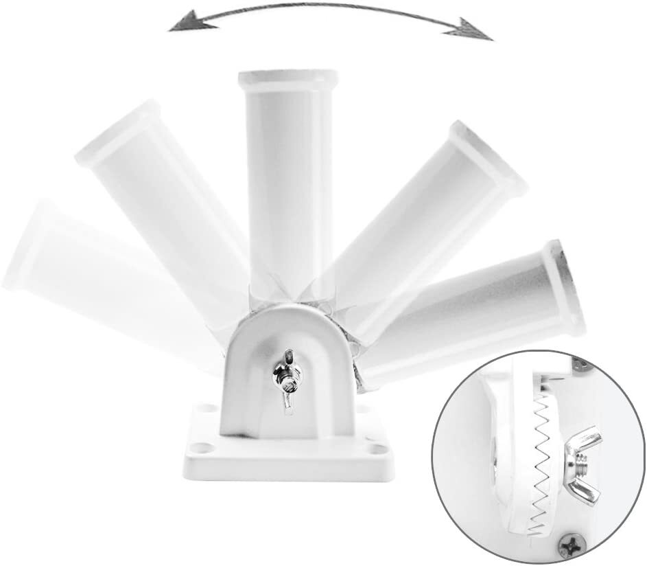 Anley Multi-Position Flag Pole Mounting Bracket Aluminum Flagpole holder 1" Dia