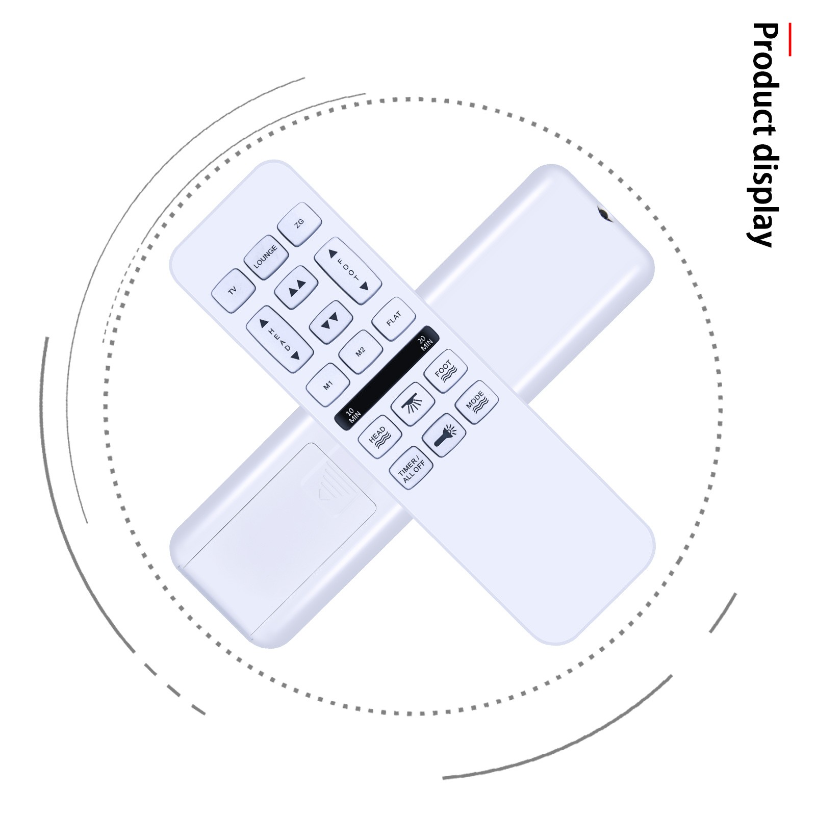 New HJH55 Remote Control For Easy Rest /BedTech Adjustable Bed Base White