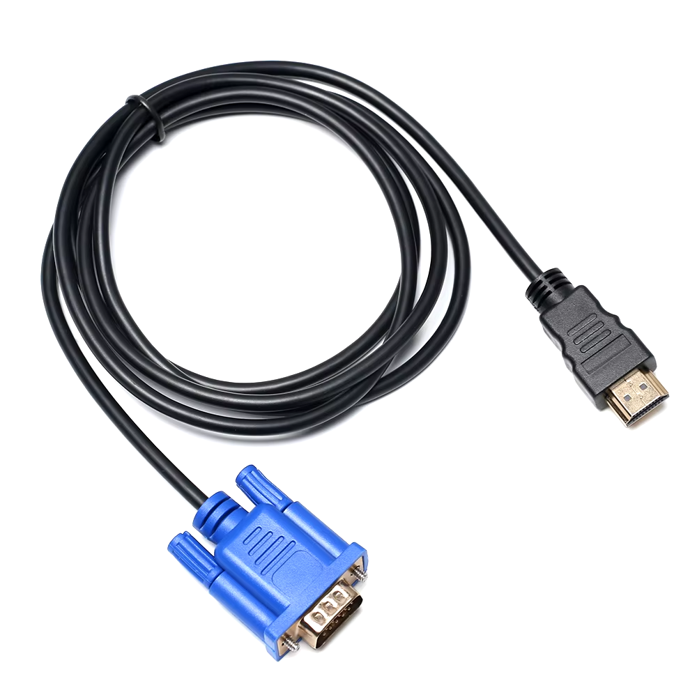 6FT HDMI Male to VGA Male Converter Adapter 1080P Cable for PC Monitor HDTV Roku