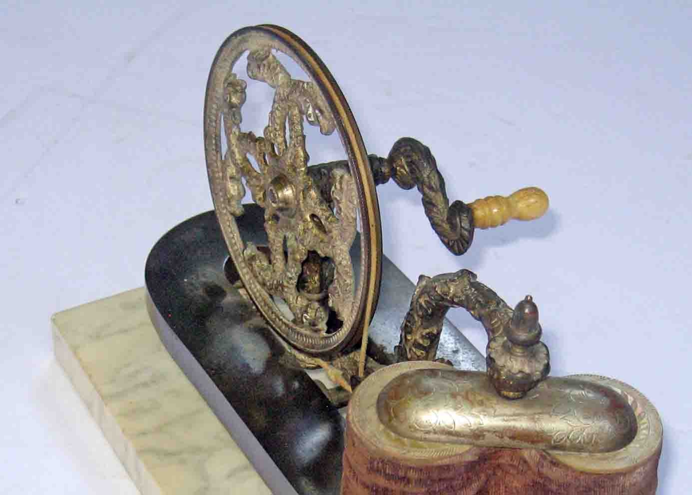 c1850 Marble Base QUACK MEDICAL Electricity GENERATOR by BOURNE & TAYLOR -LONDON