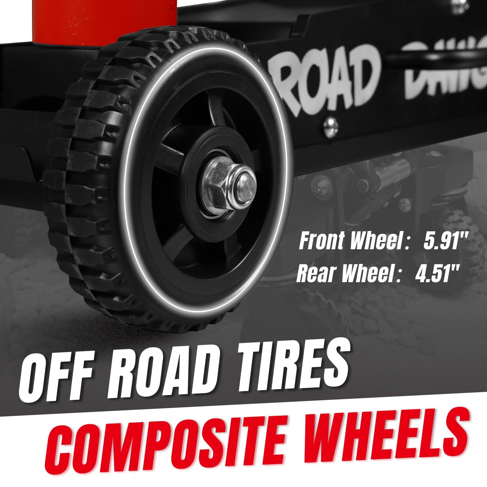 ROAD DAWG 3 Ton Big Wheel Off-Road Jack,Aluminum and Steel Racing Floor Jack