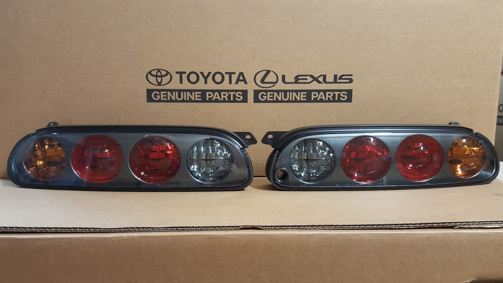 Toyota Supra 97-98 style MKIV TailLights Black Housing