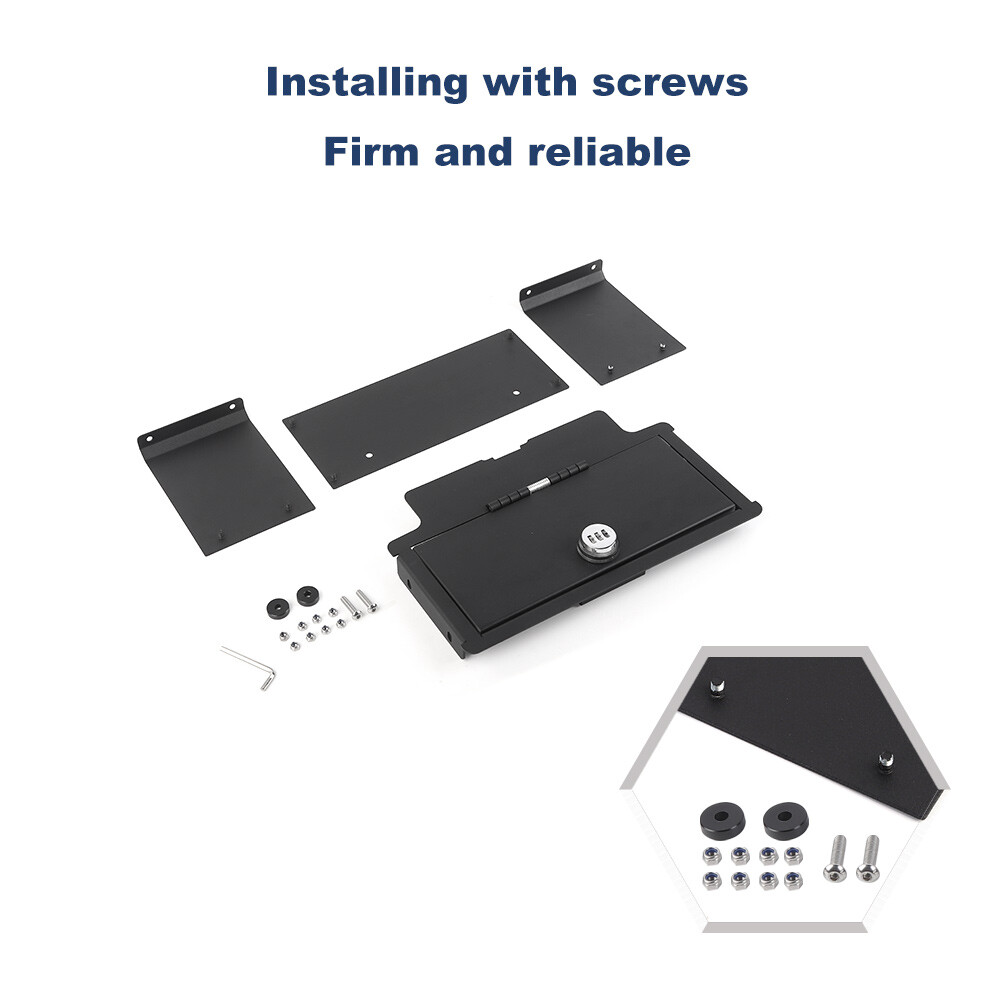 Console Armrest Vault Safe Box Lock Fit For Chevrolet Silverado GMC Sierra 2022+