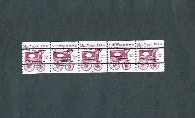 US Stamps Scott #1903a PNC5 P#6 9.3c Mail Wagon XF MNH Pre-cancelled No Gap