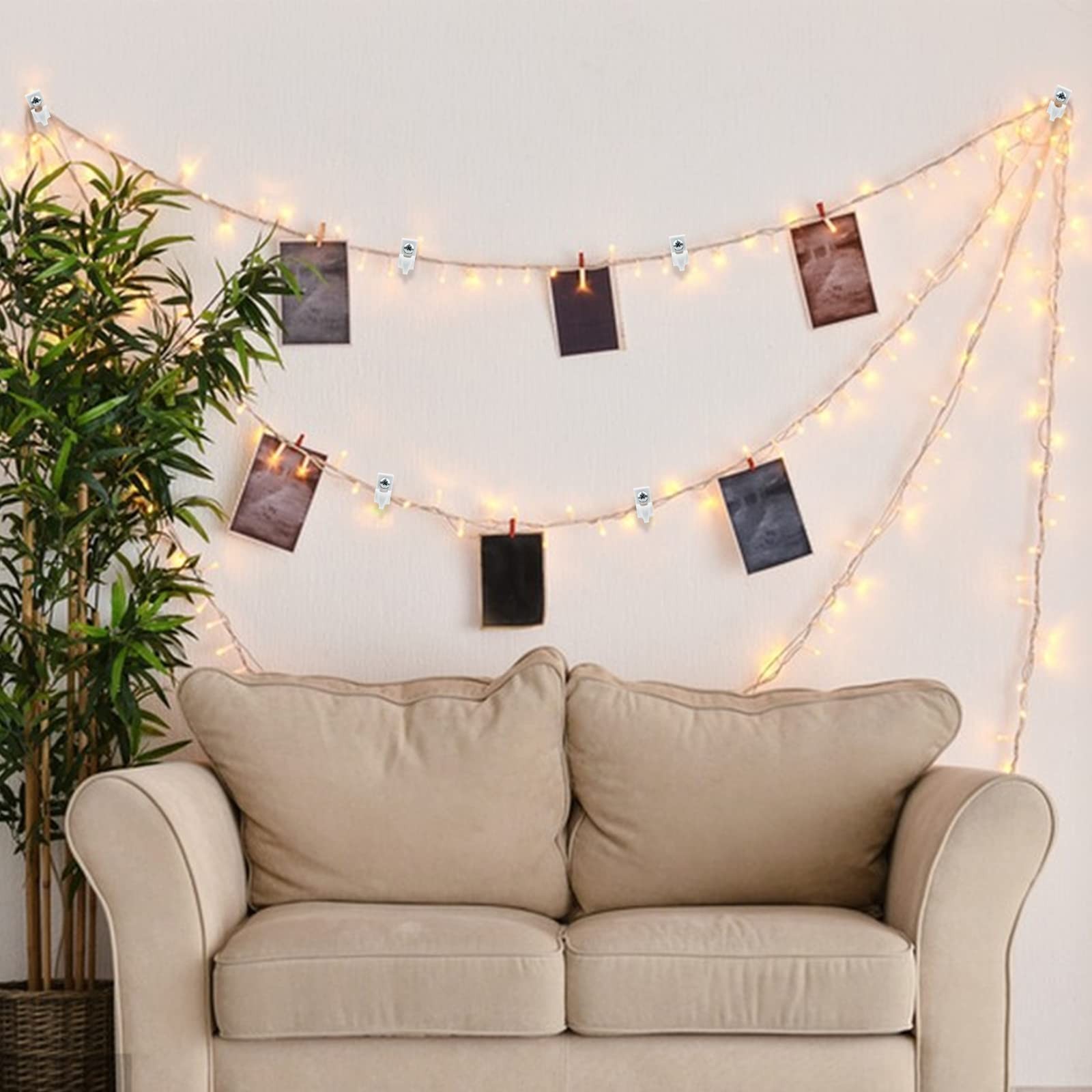 24-Pack Heavy Duty Wire Shelf Clips with Screws for Closet Shelving