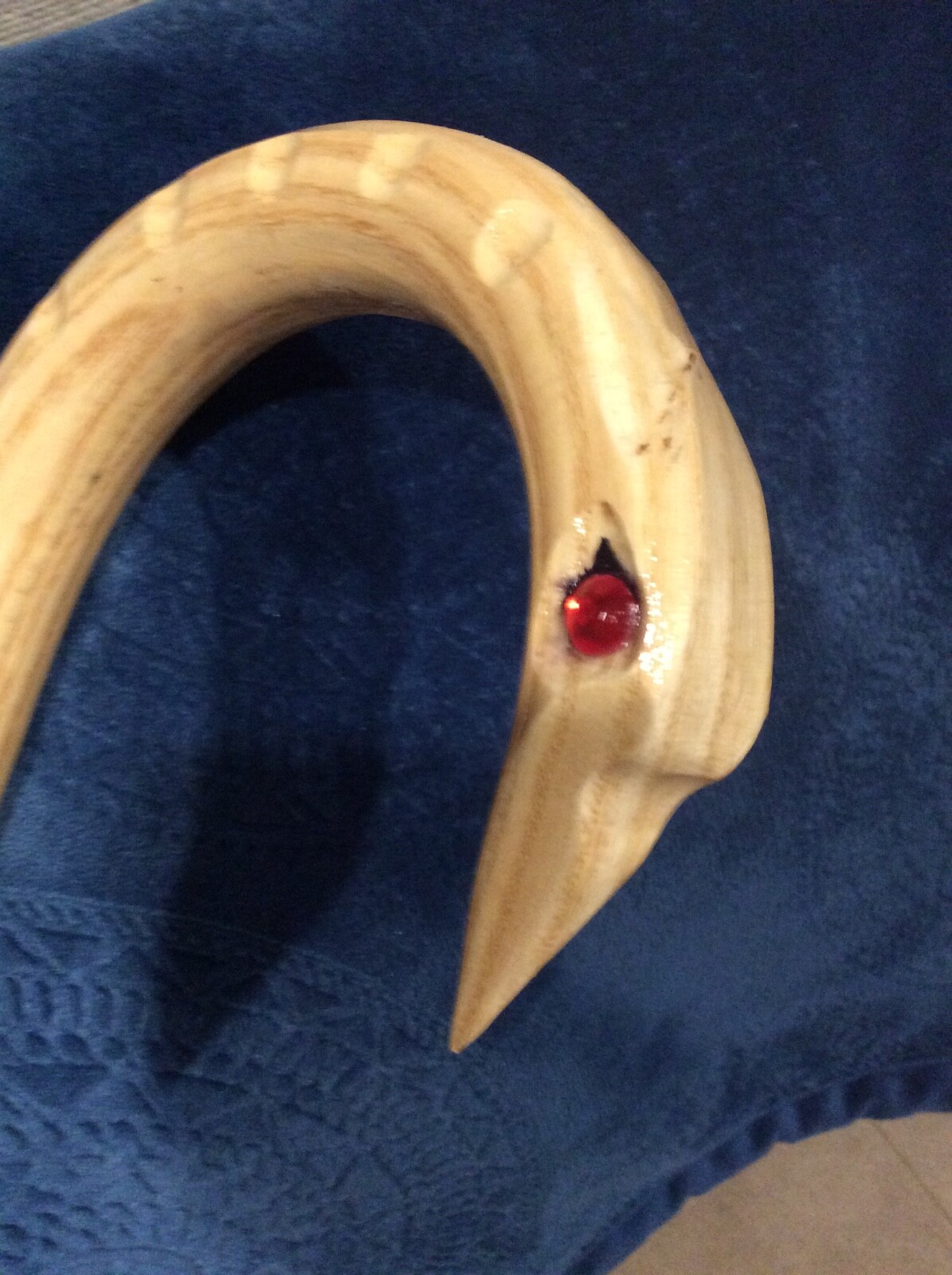 NIGHTHAWK GRAND MASTER HAWK HEAD CANE- MADE IN U.S.A. CUSTOM OAK CANE