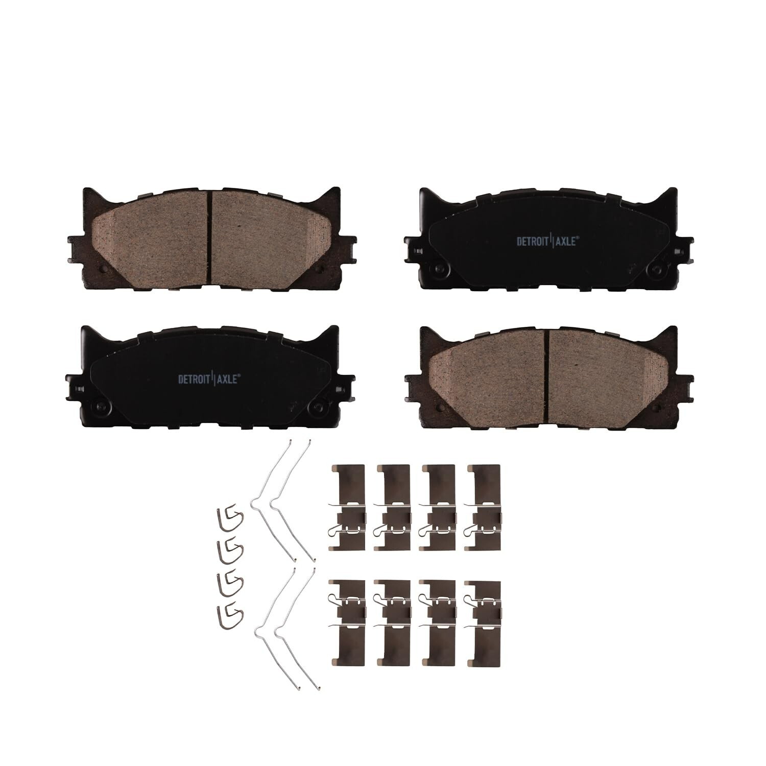 For 2007-2018 Toyota Camry Avalon Lexus ES300h ES350 Front Rear Brakes Pads Kit