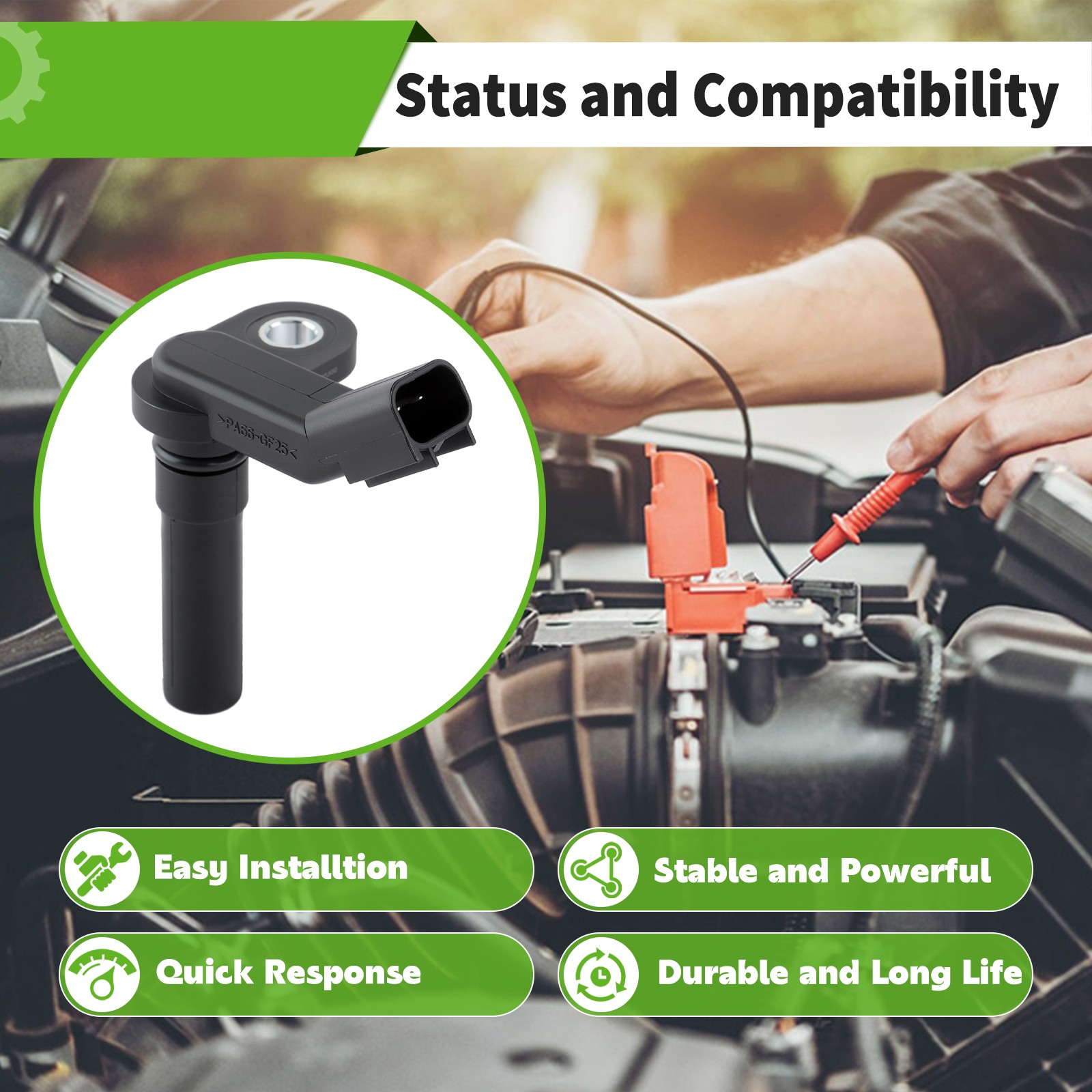 Crankshaft Crank Position Sensor For Ford F-150 E250 350 450 Super Duty 1997-14