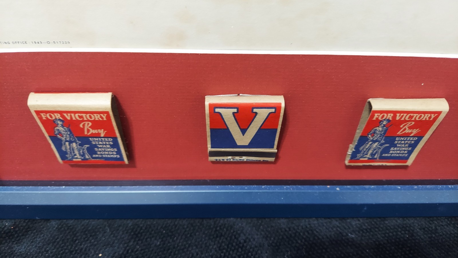 Orig. WWII Poster In Loyal Support Of Our Fighting Men Buy War Stamps & Bonds