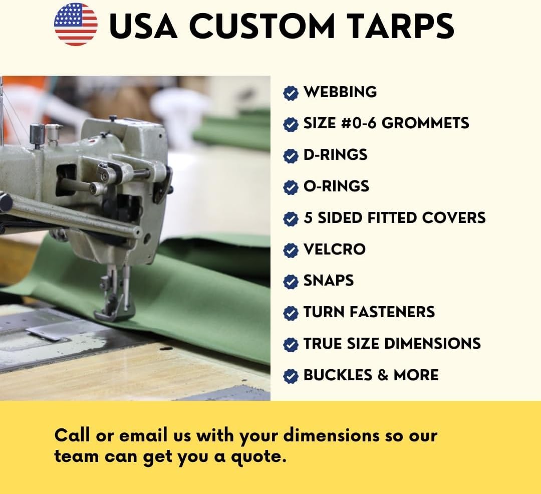 Tarp Supply Heavy Duty Tan Canvas Tarp With Grommets