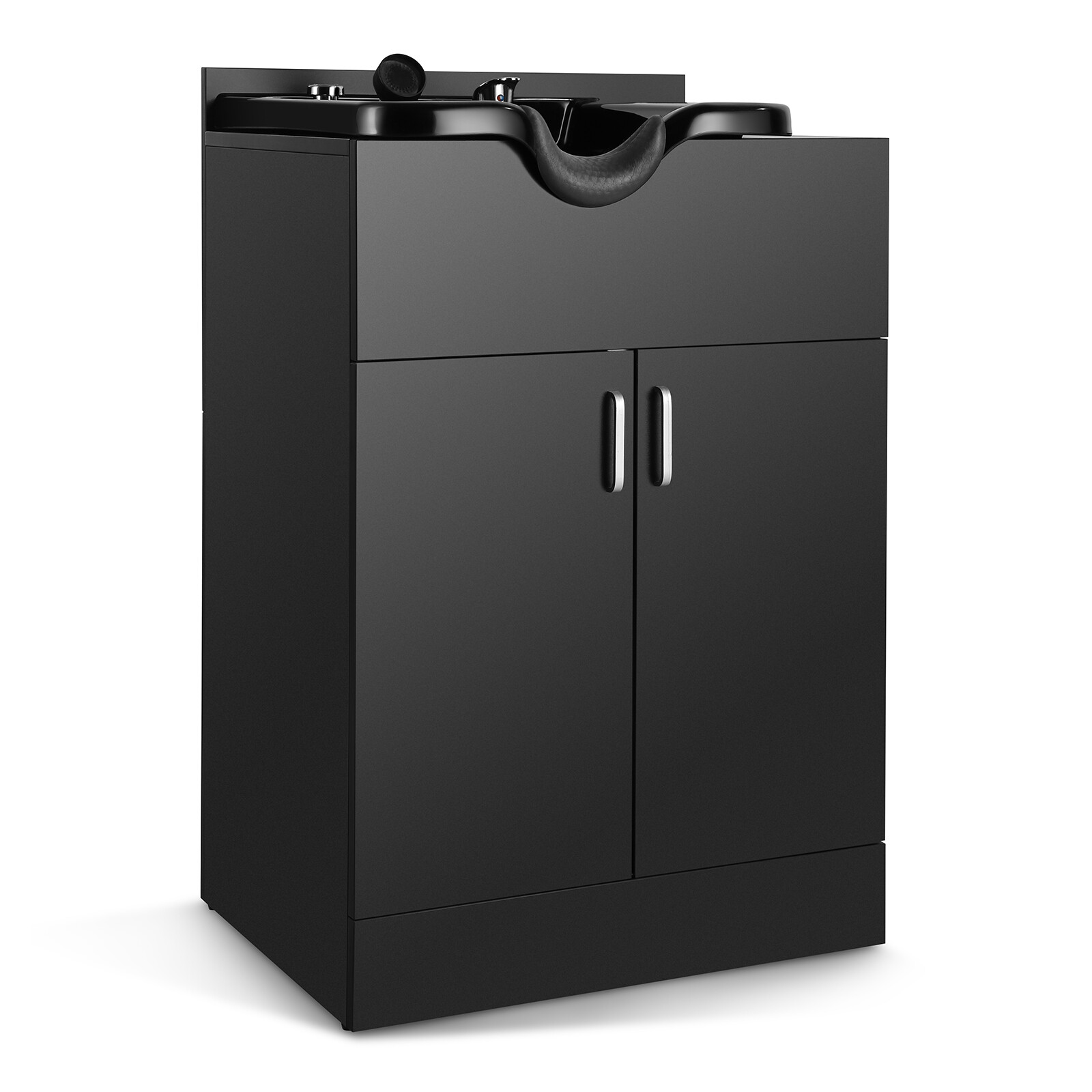 Backwash Shampoo Station Bowl Sink,Reclining Barber Chair,Salon Beauty Equipment