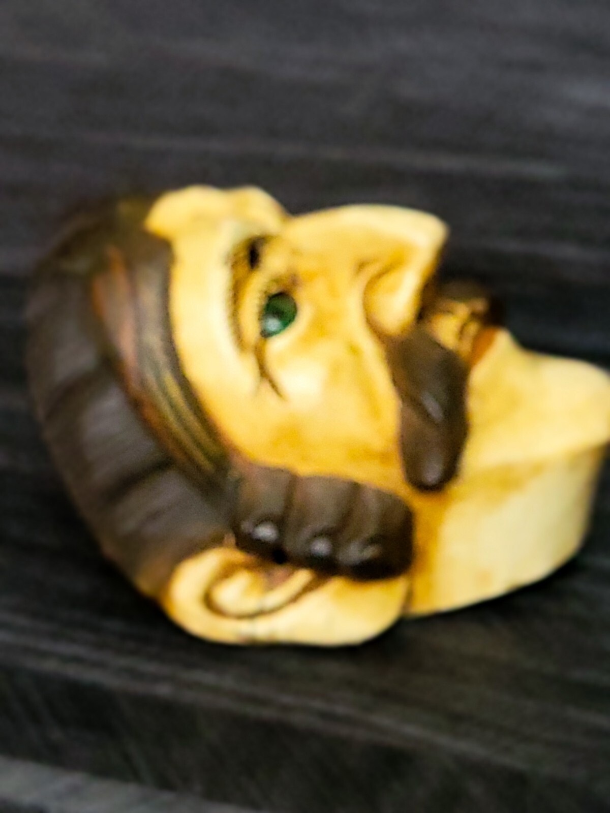 Antique Guatemalan Parade Dance Mask Wood Painted Glass Eyes Intact 19c