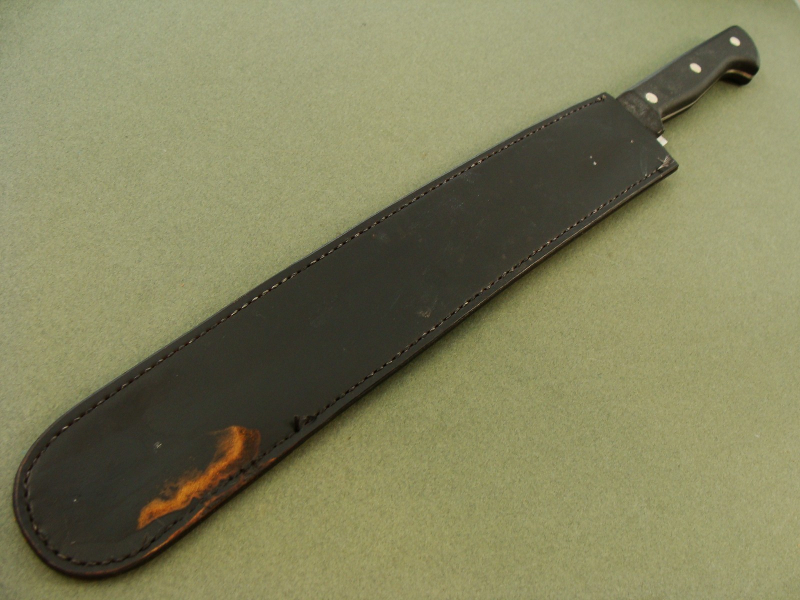 XL 18" VINTAGE PATHOLOGY SCIENCE & MEDICINE AUTOPSY KNIFE & SHEATH KNIVES TOOLS