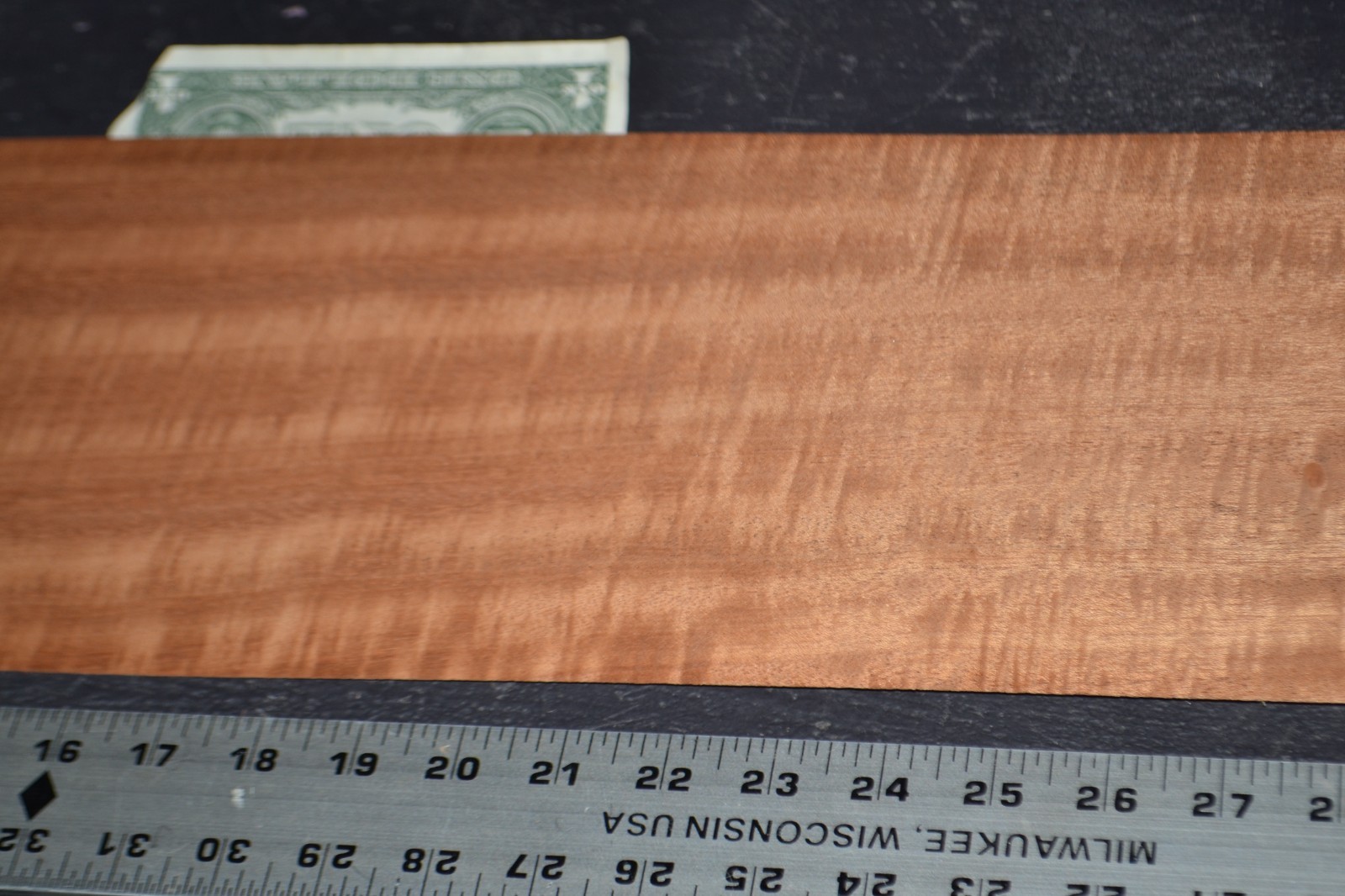 Mahogany Raw Wood Veneer Sheet 7 x 33 inches 1/42nd BLEMISHED 42084-27