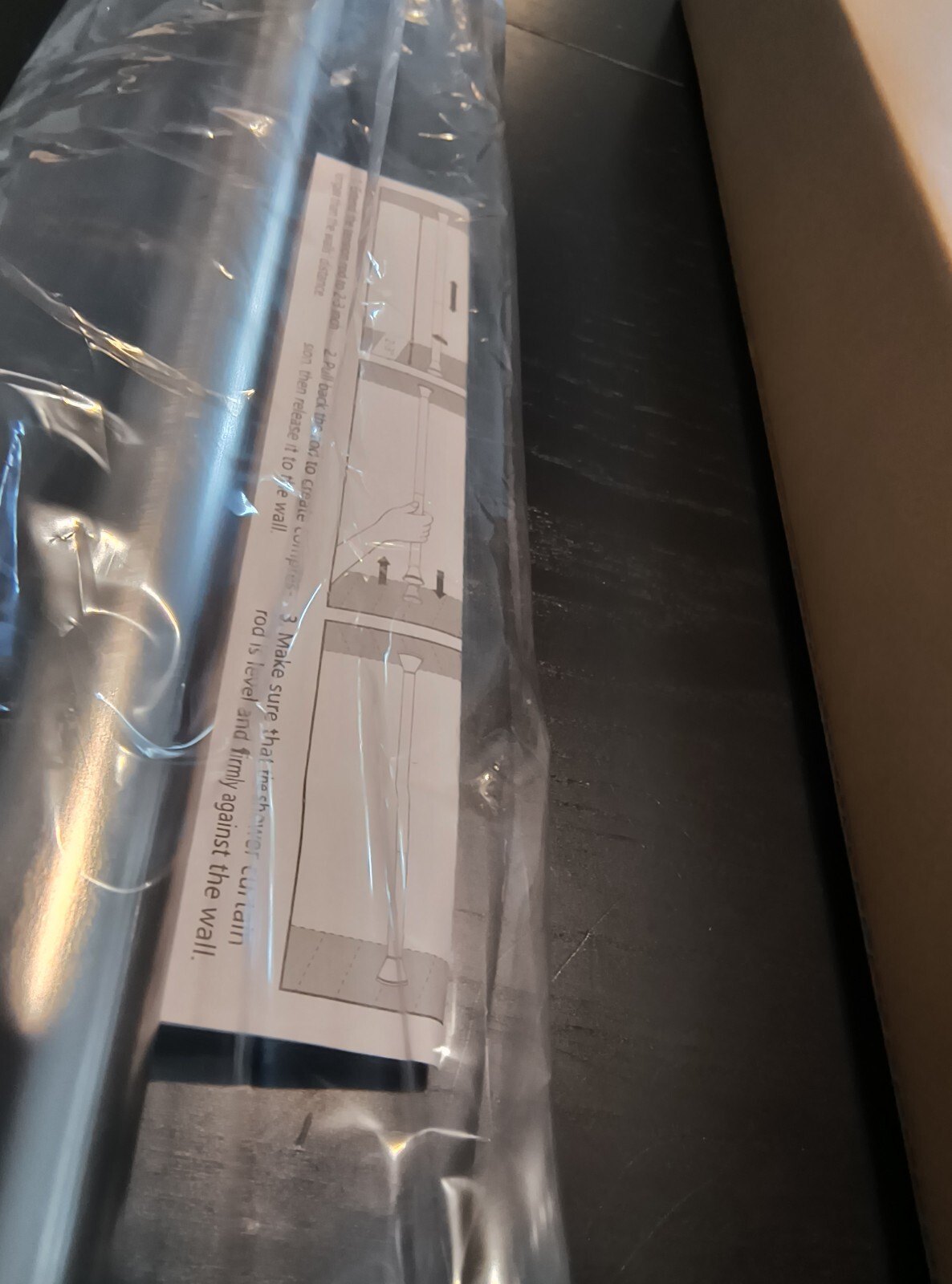 Shower Curtain Rod 43-72 Inch Metal Adjustable Spring Non-Slip Rust Resistant