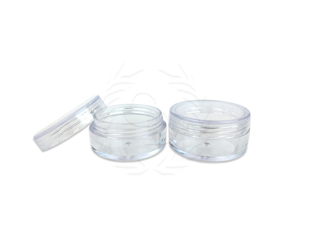 100 Packs 10 Gram/10ML High Quality Cream Cosmetic Sample Clear Jar Containers