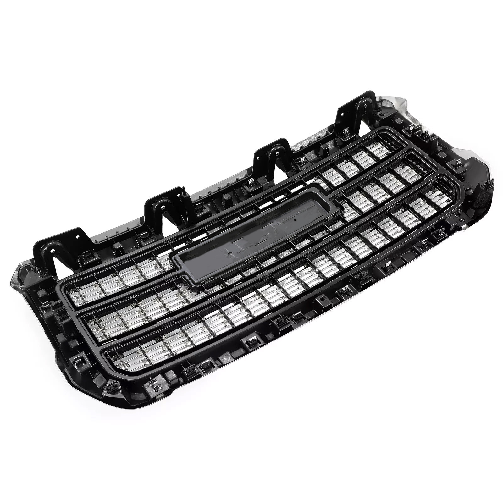 Chrome Front Grille ABS Grill W/ Snap For GMC Sierra 2500HD 3500HD 2015-2019