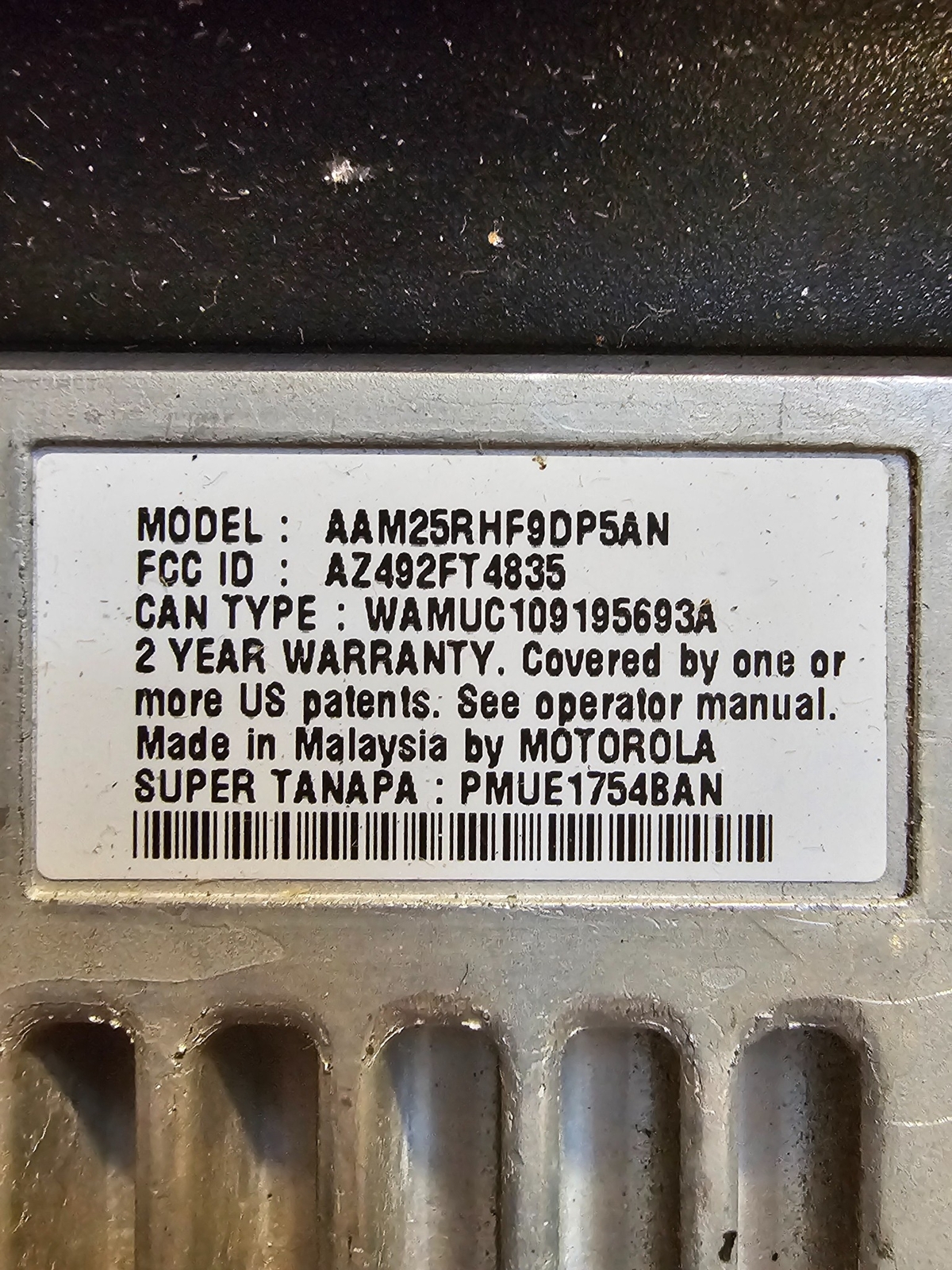 Motorola CDM1550 LS+ UHF 25 Watt 16 Ch 403-470 Mhz AAM25RHF9DP5AN