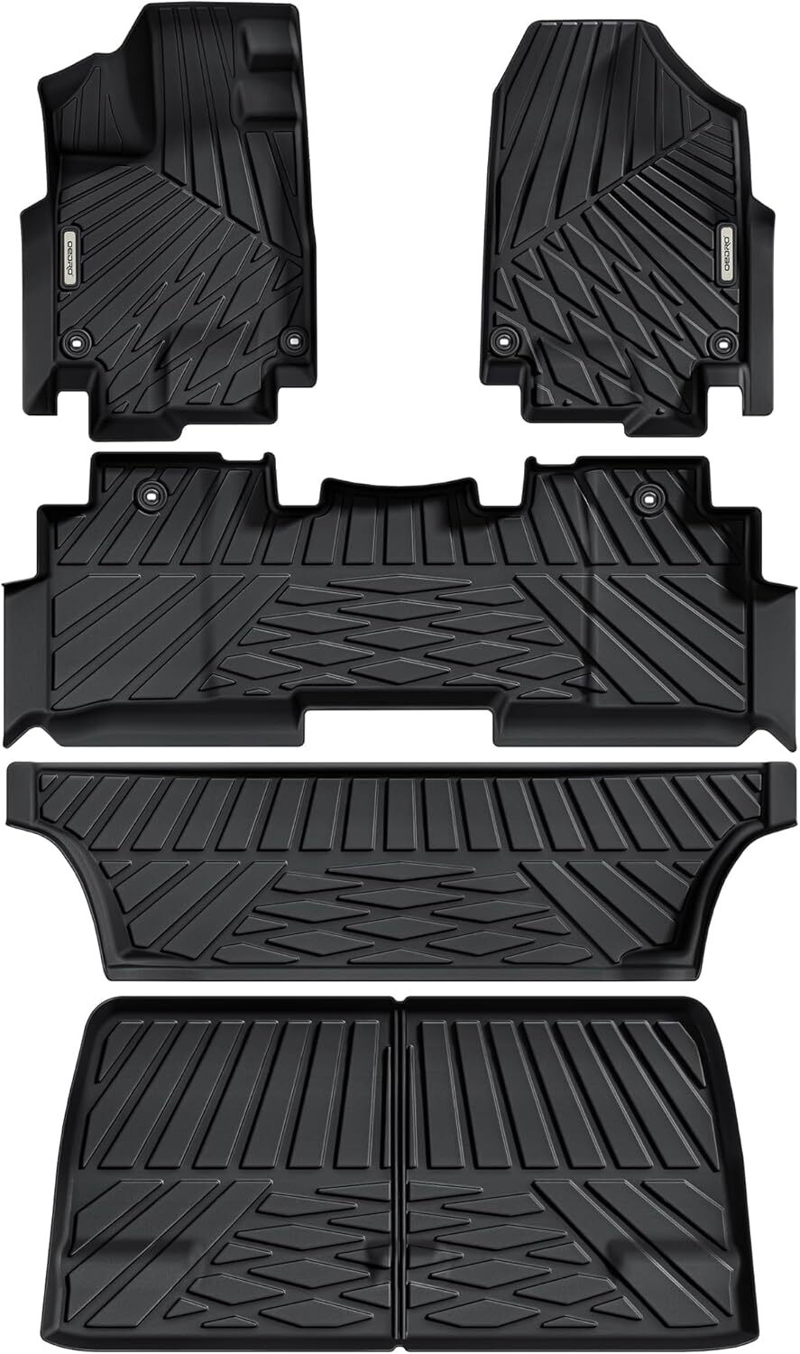 OEDRO Floor Mats & Cargo Liner for 2018-2024 Honda Odyssey TPE All weather Mats