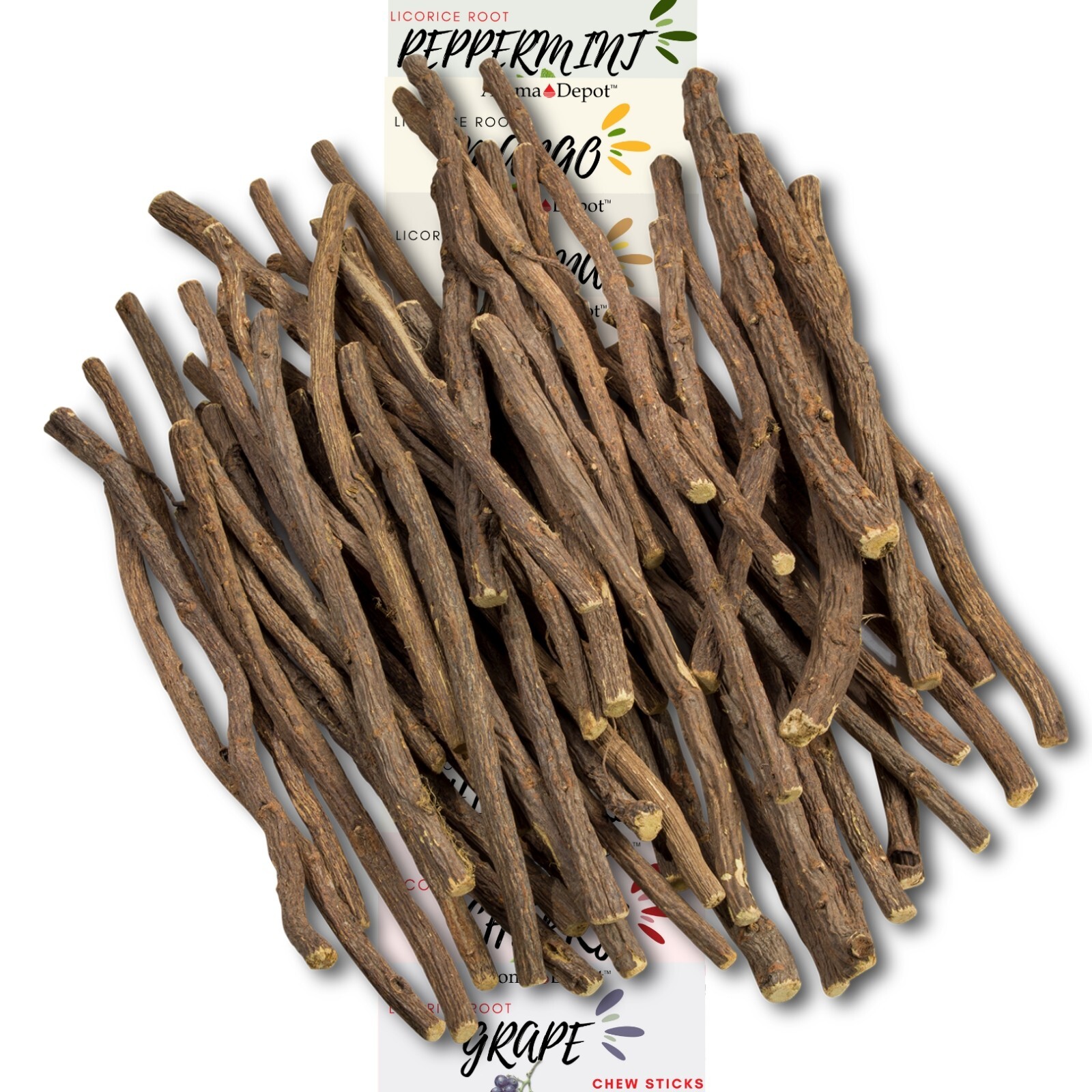 Licorice Root Chew Sticks Bulk 100% Pure Natural Flavored Glycyrrhiza Glabra