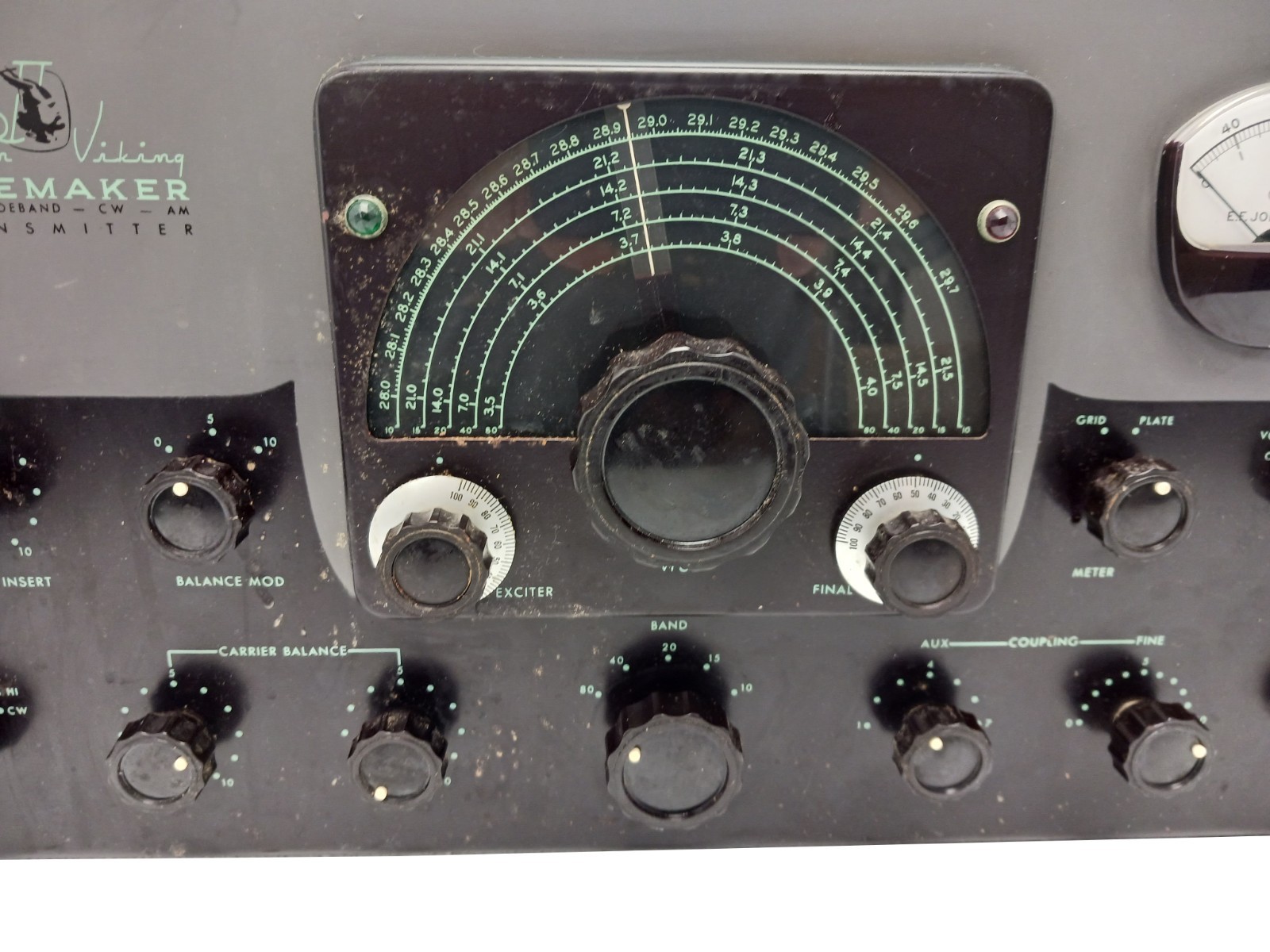 Johnson Viking Pacemaker Ham Radio Transmitter / Exciter - WORKS