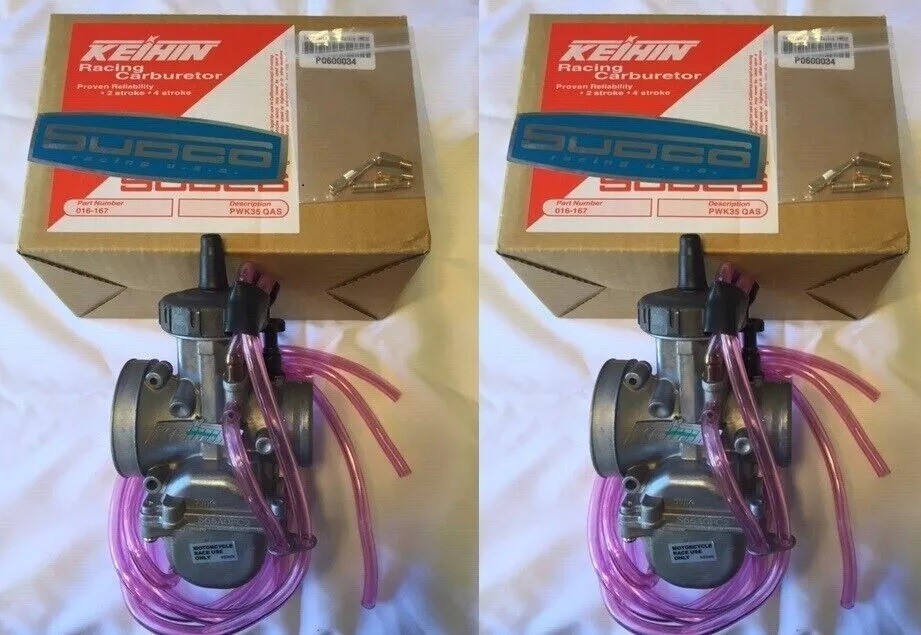 Pair Of Keihin Yamaha Banshee 350 35 mm PWK Carb Set Carbs SUDCO