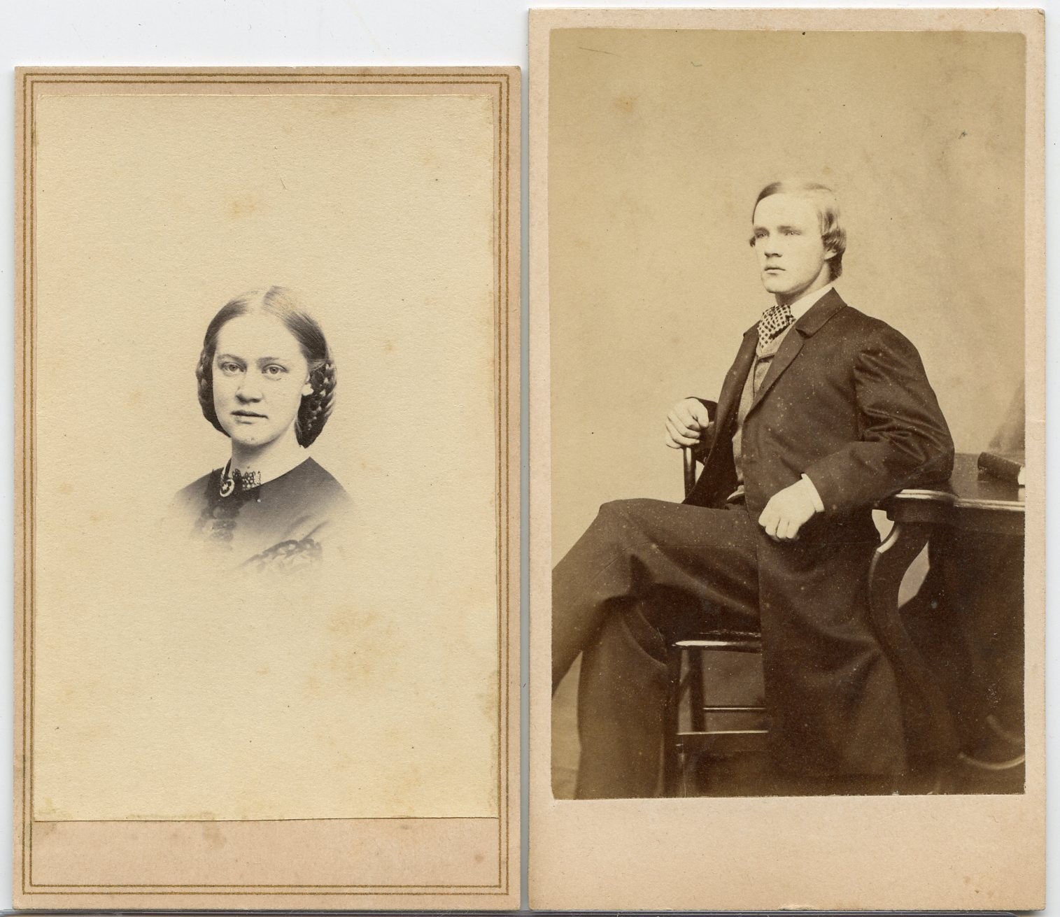 Civil War Soldier Morris & Family Photo Archive (8 CDVs) Springfield MA CV104