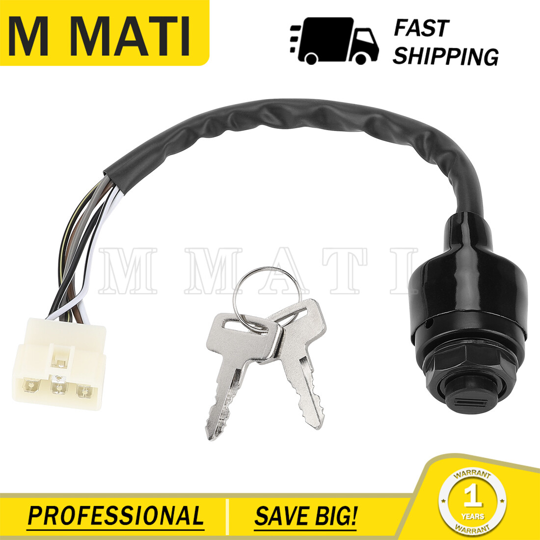 Ignition Switch & Key For Kawasaki Mule 500 550 2500 2510 2520 2010 2020 2030