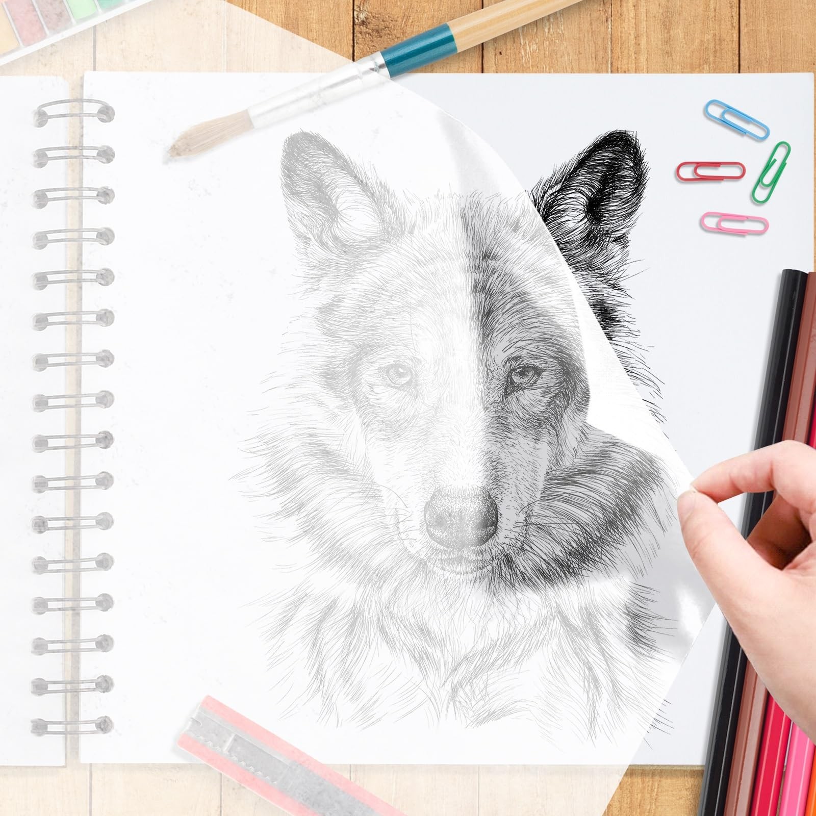 Tracing Paper Roll 18 Inch x 30 Yards White Translucent Pattern Paper Trace P...