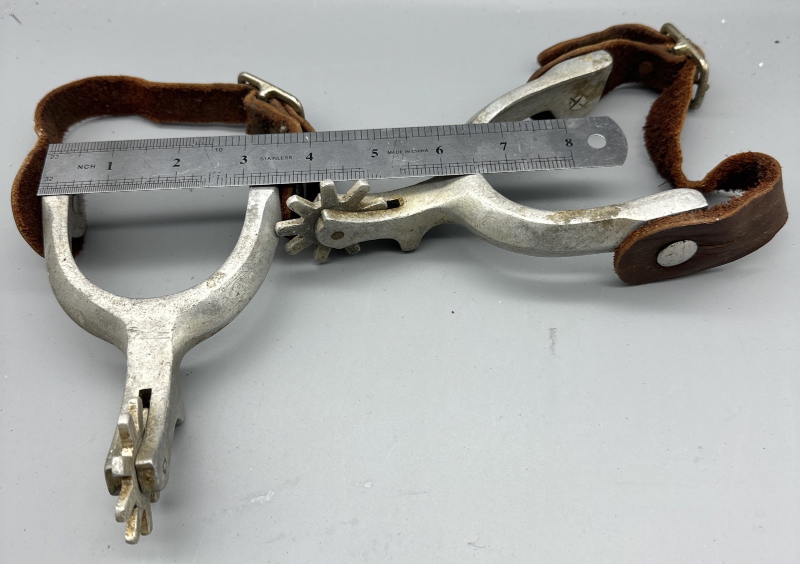 Aluminum Western Spurs And Straps