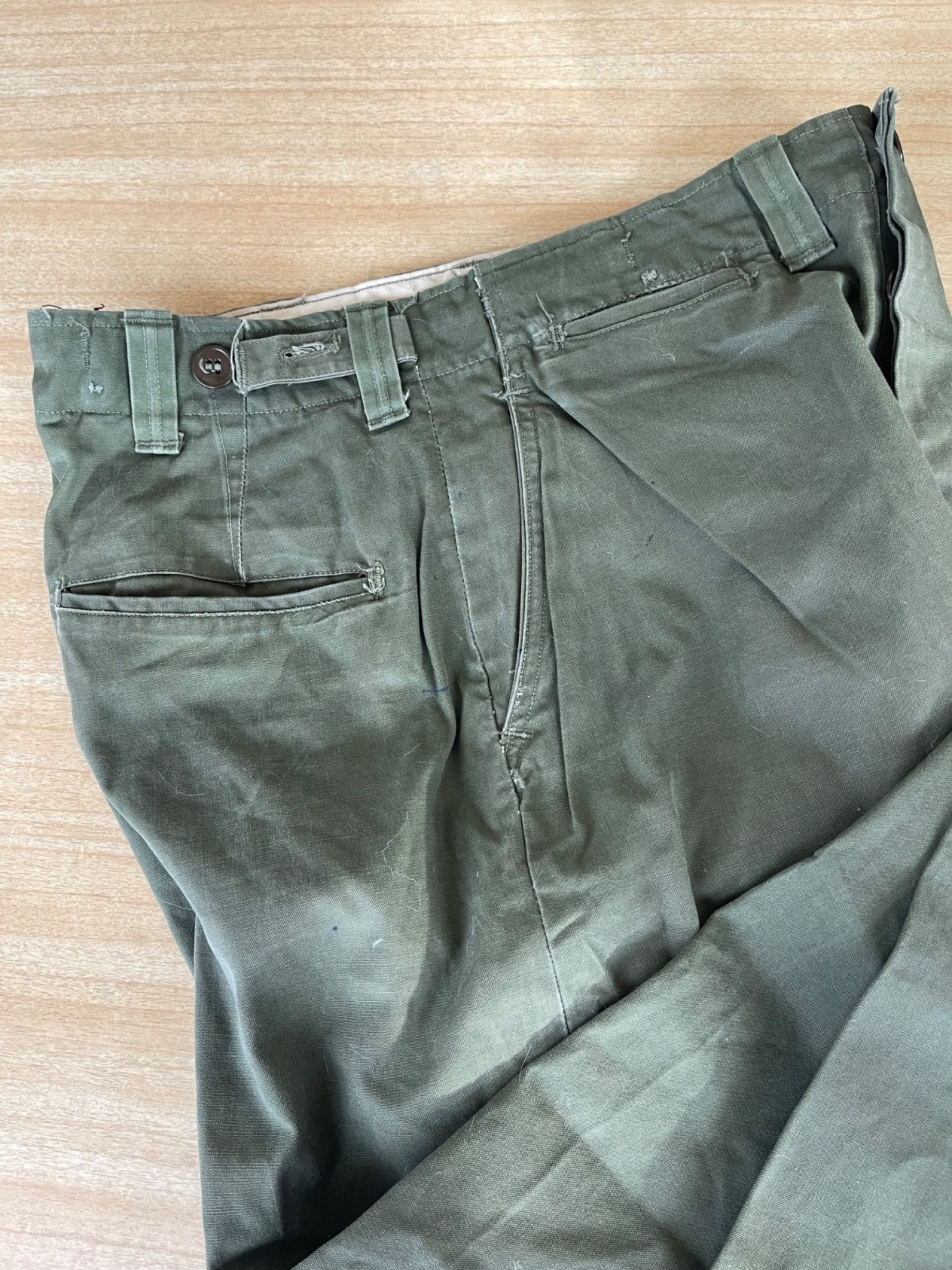US Korean War M-1945 Field Combat Trousers. NOT M-1951. 30x30. Scarce.