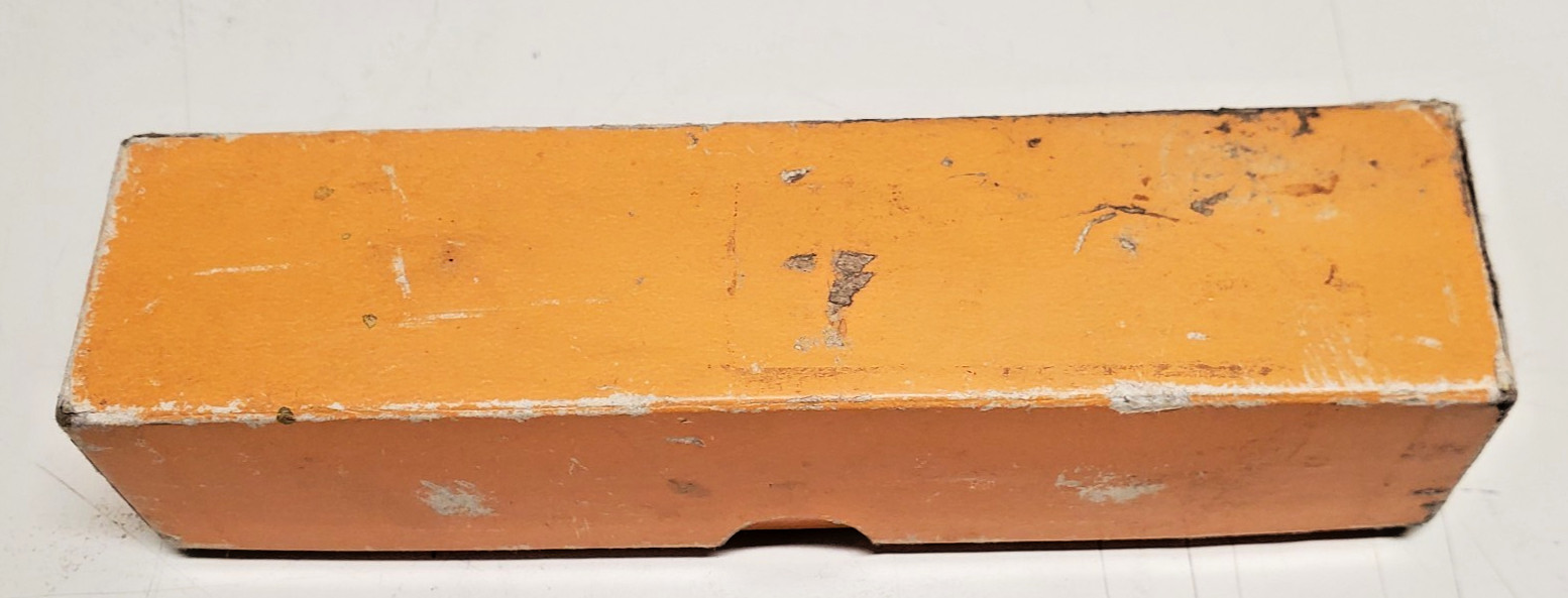 VINTAGE DIETZGEN #16 SOLID BRASS PLUMB BOB, 16 OUNCES, IN ORIGINAL BOX