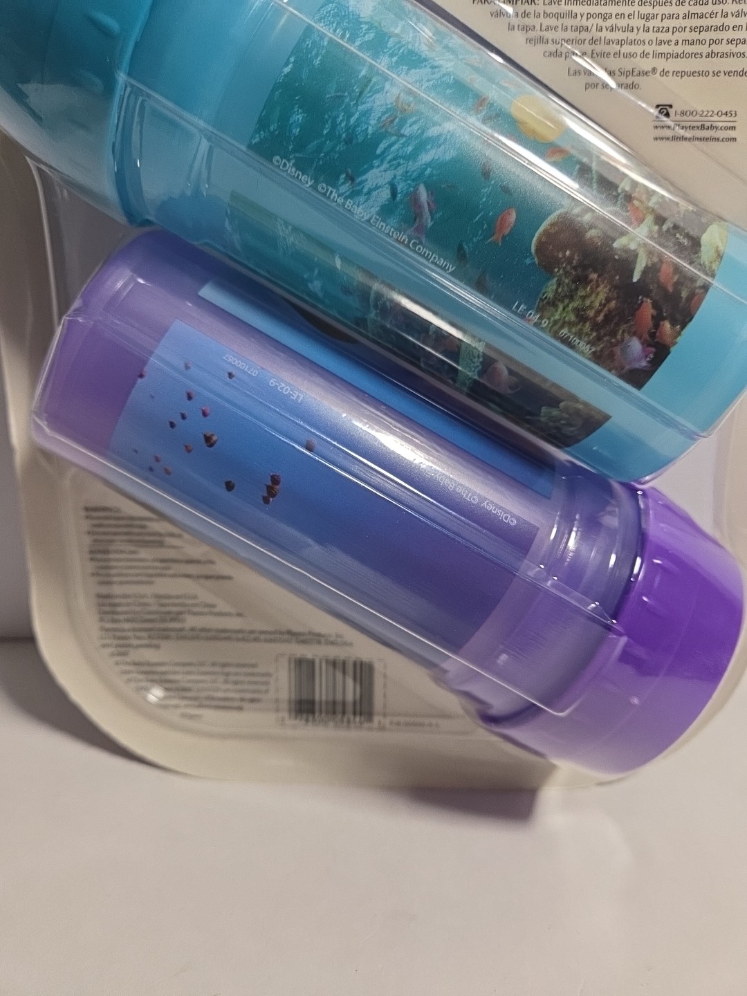 Playtex Little Einsteins Sippy Cup 2 Pack Super Rare HTF Disney New Sealed