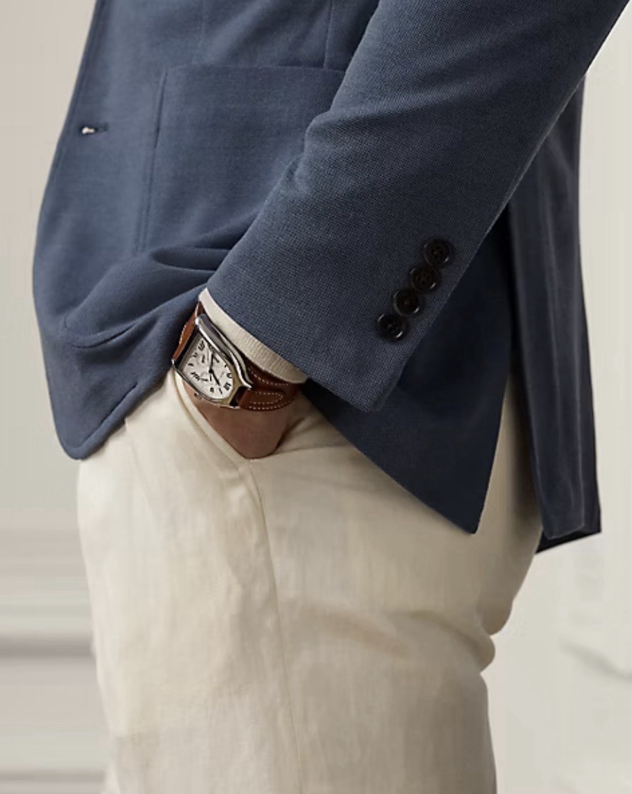 🔥NWT $1995 Ralph Lauren Purple Label Hadley Hand-Tailored Wool Piqué Blazer 38R