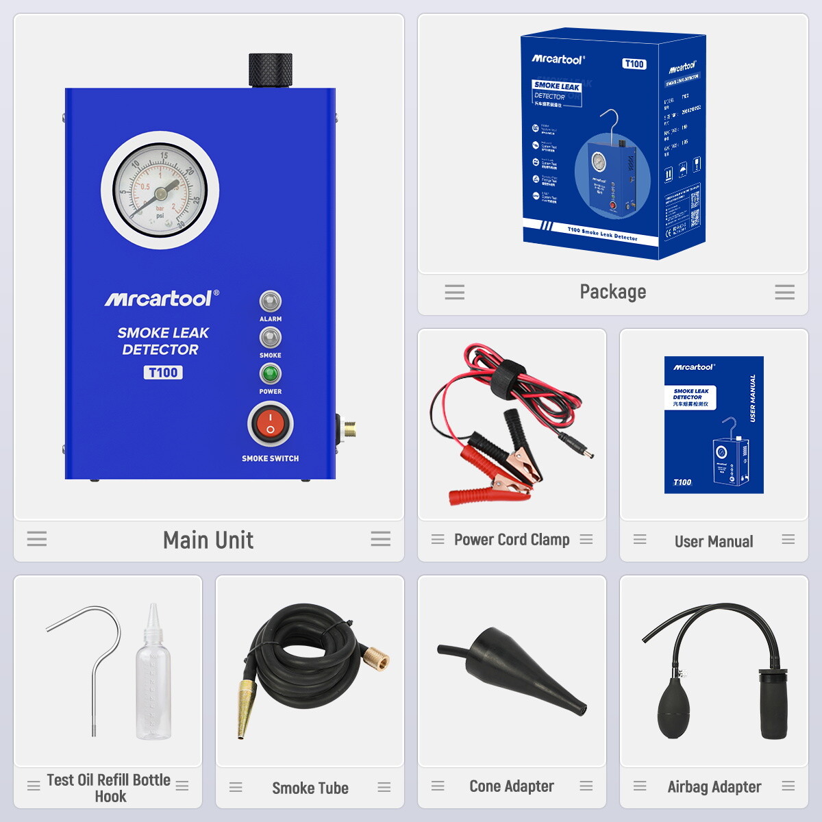 Auto EVAP Smoke Machine Exhaust Intake Vacuum Diagnostic Smoke Leak Detector NEW