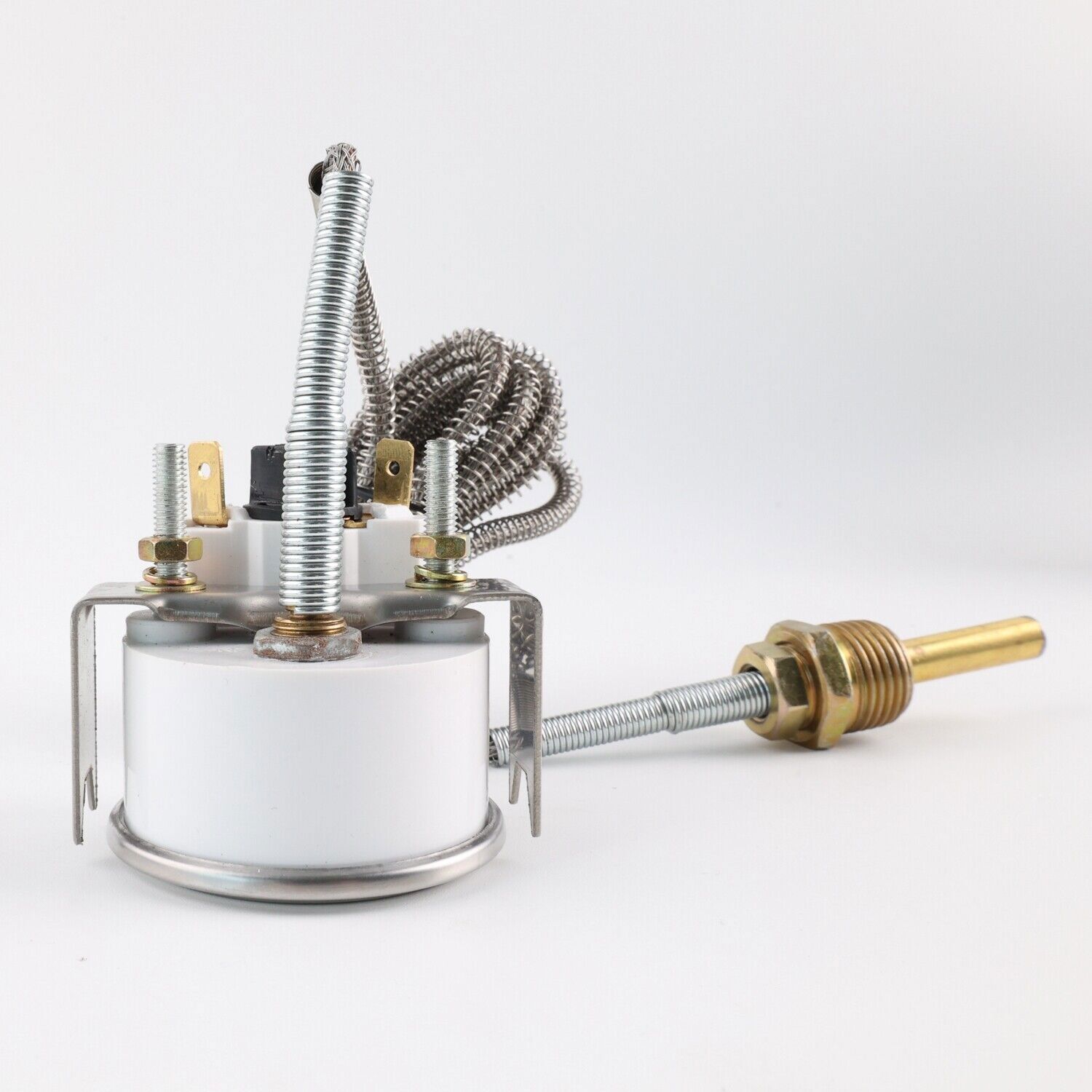 2'' 52mm Chrome Pointer Water Temp Temperature Gauge Mechanical Black Face ℃ / ℉