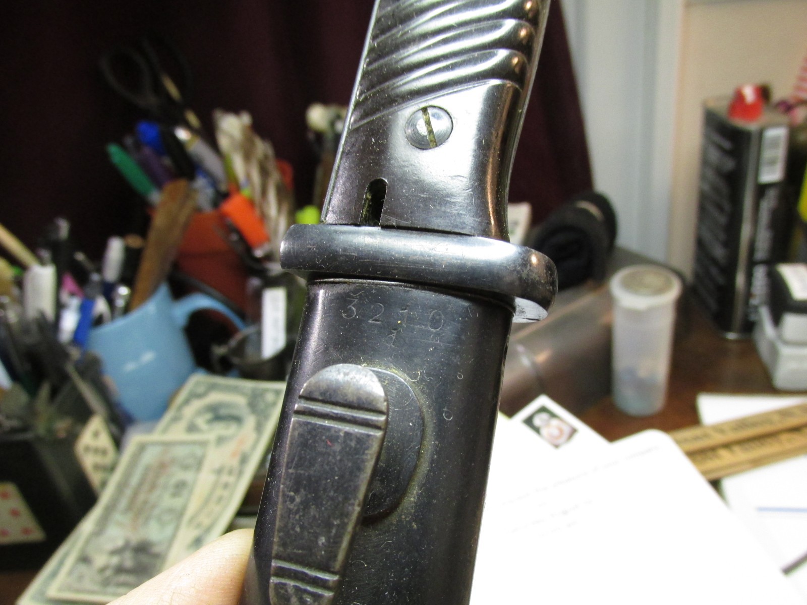 COSMOLINED W.K.C. WWII German Bayonet K98 IN 1939 CARL EICKHORN SCABBARD