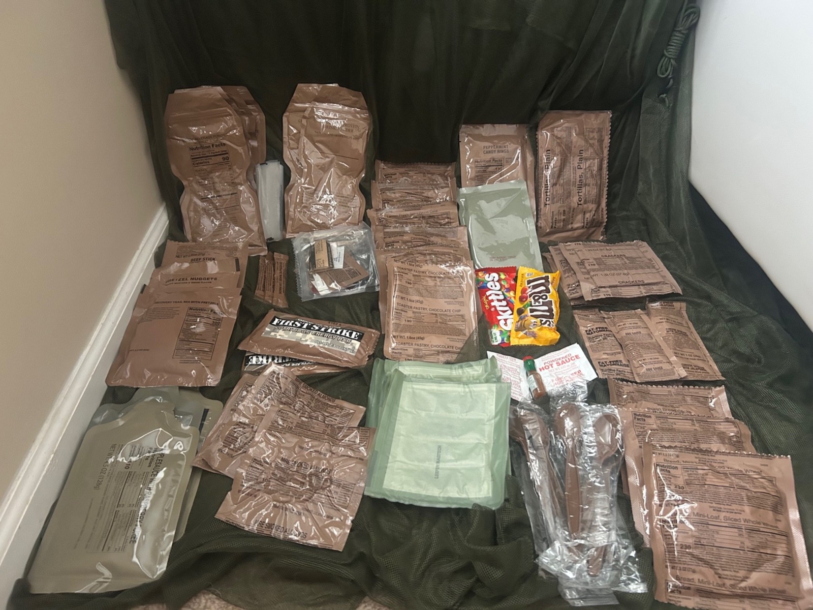 Military MRE Large Accessory Sampler 60+ Items