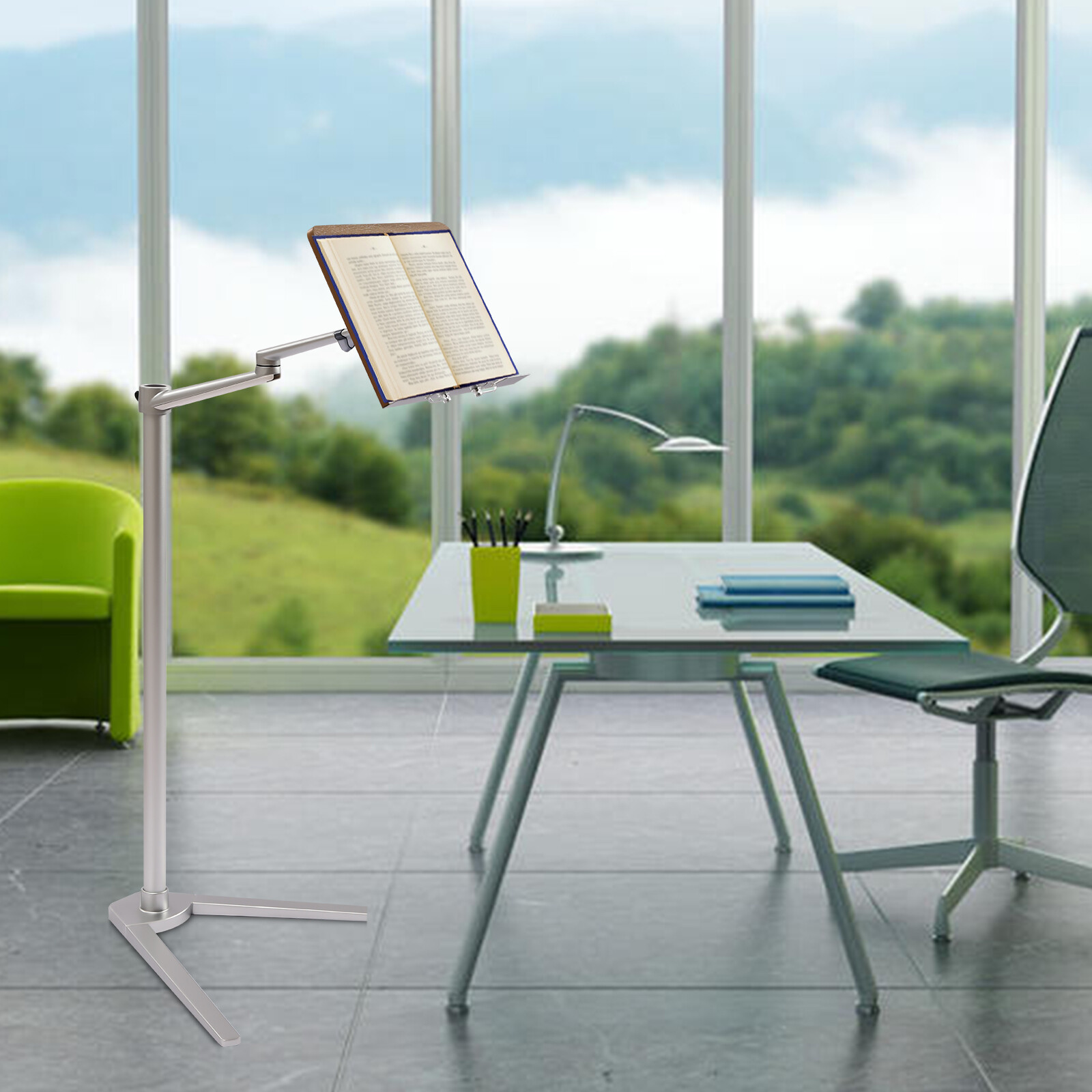 Book Holder Floor Stand Book Stand for Reading 35.4 Inches Adjustable Height NEW