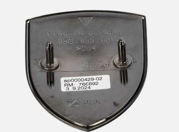 Genuine Porsche Porsche Exclusive Turbonite Front Crest Emblem 911-95C-853-601-A