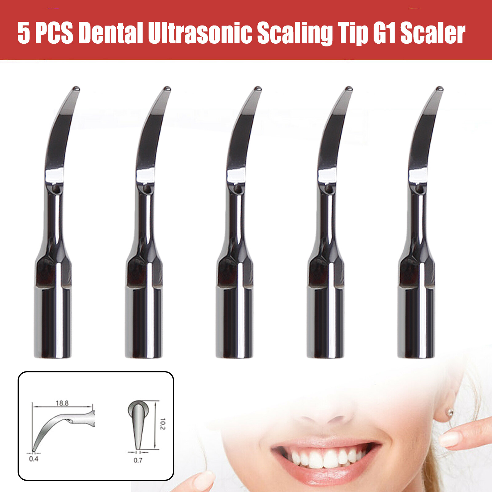 VRN Dental Ultrasonic Piezo Scaler LED Detachable Handpiece PH-1 / 5Tips for EMS