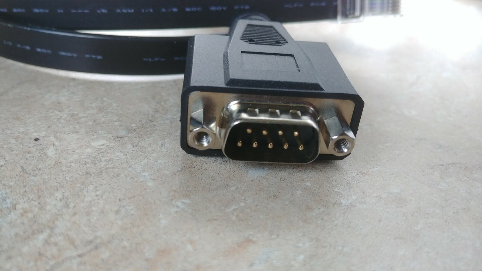 NCR 497-0465037 1432-C337-0007 RJ50 10-pin RS-232 to DB9 Serial Cable Adapter