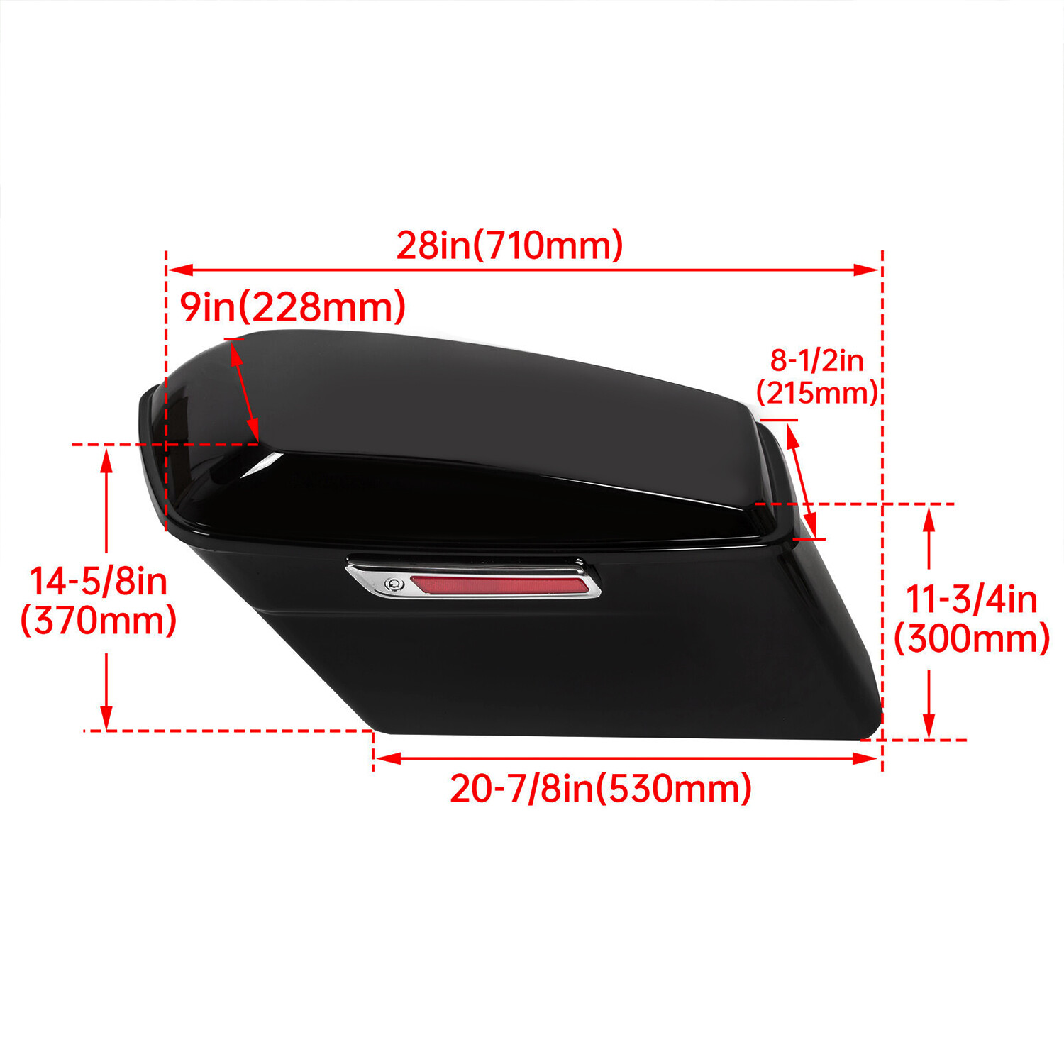 For Harley Touring Road Electra Glide 93-13 Black Hard Saddlebags Saddle Bags