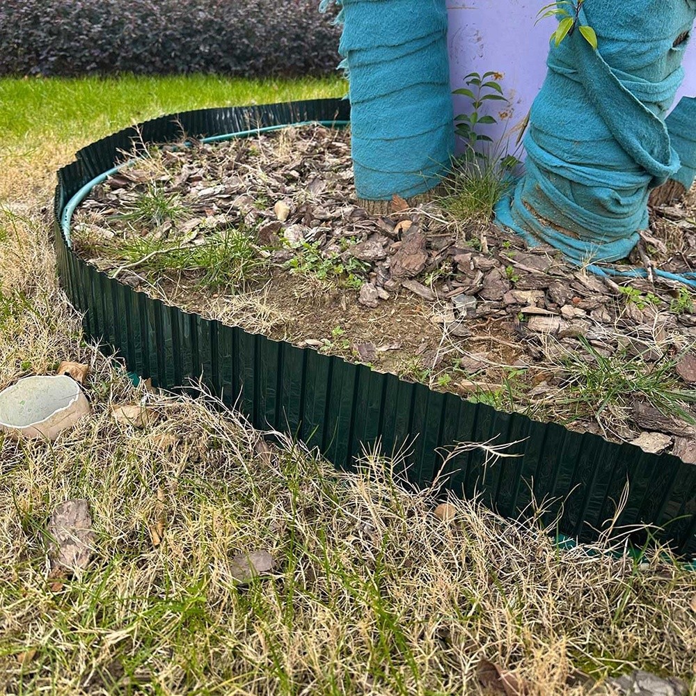 2pcs 30ft Garden Landscape Edging Border Lawn Edging Border Fence Yard Patios