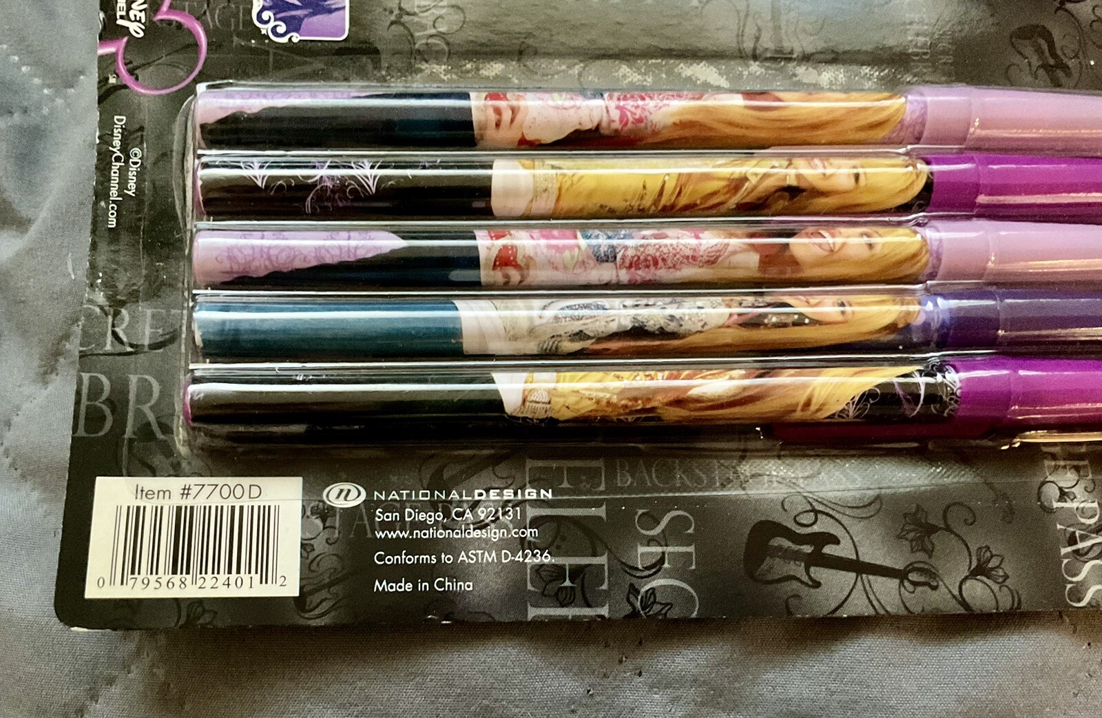 Disney’s HANNAH MONTANA 5 Pack Stick Pens NATIONAL DESIGN #7700D l👀k