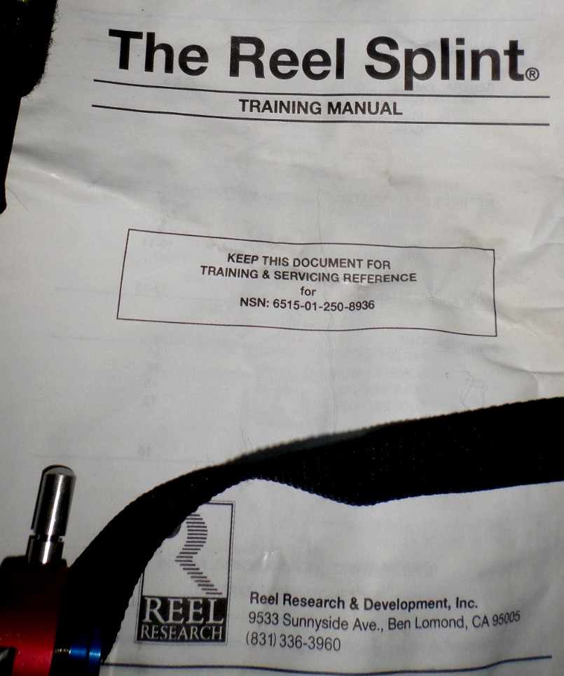 The Reel Splint Tactical System Hybrid preowned unused cond.